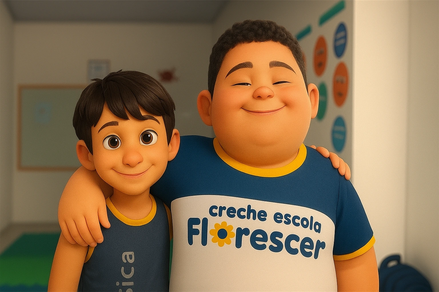 Criança estudando